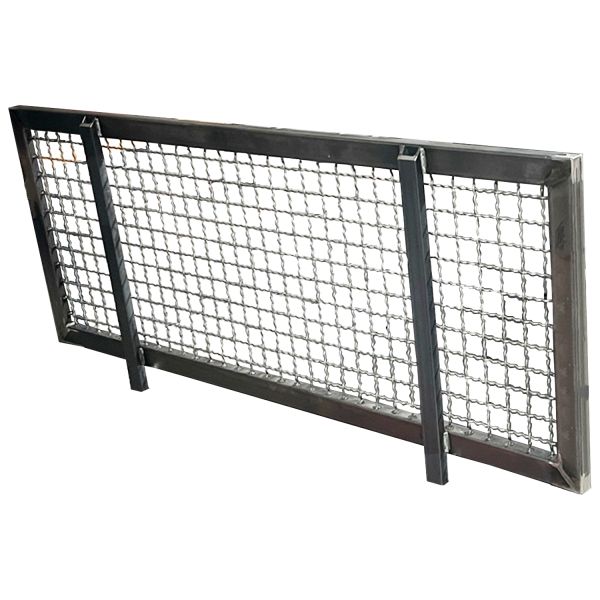 UP0069 Stirnwand Aufsatzgitter Kipppritsche Unimog U 425 / 437 / 1300 / 1500 / 1700 ca. 2200x600mm